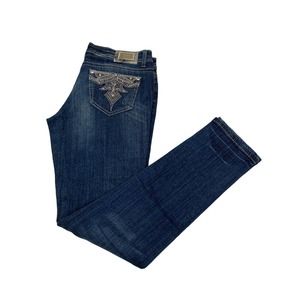 Womens Grace in LA Embellished‎ Jeans NWT size 11 Skinny Fit  M16